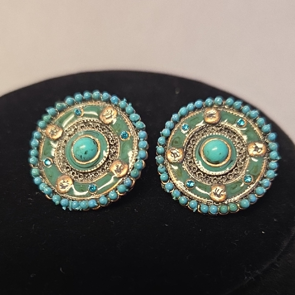 🌷3/$25 Vtg Boho Clip Earrings